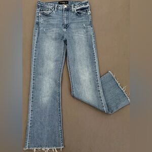 Just Black Denim Women's Light Wash Flare Jeans - Medium Blue